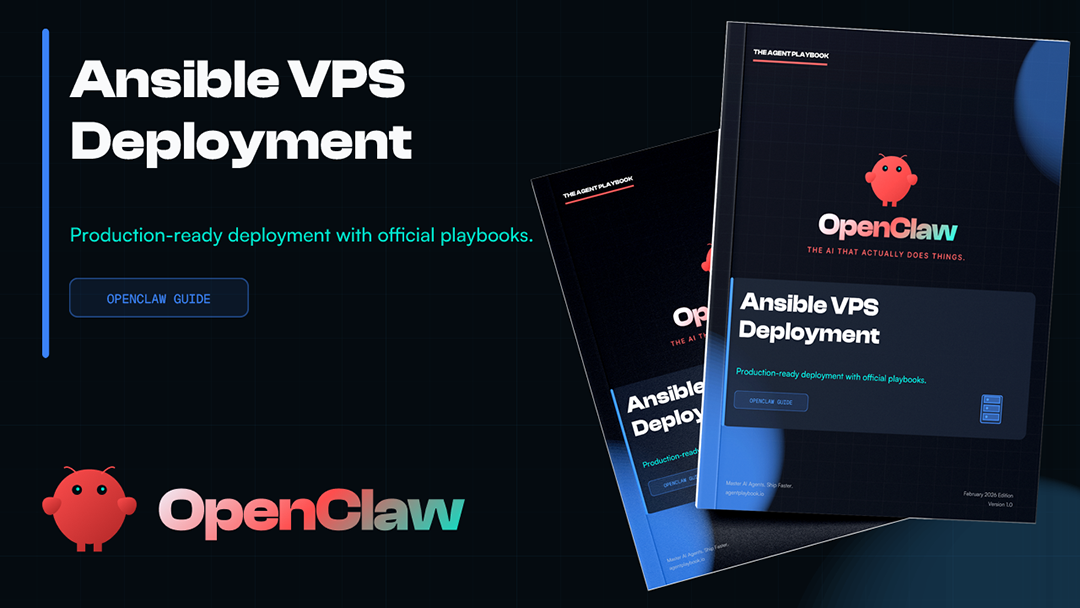 Ansible VPS Deploy guide cover - Deploy to any VPS with official Ansible playbooks. Hardened,